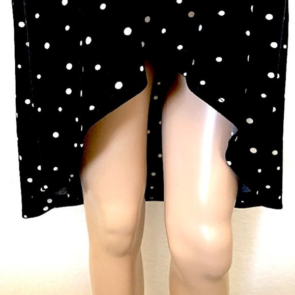 Chico's Black & White Polka Dot Tunic/Mini Dress - Picture 2 of 9